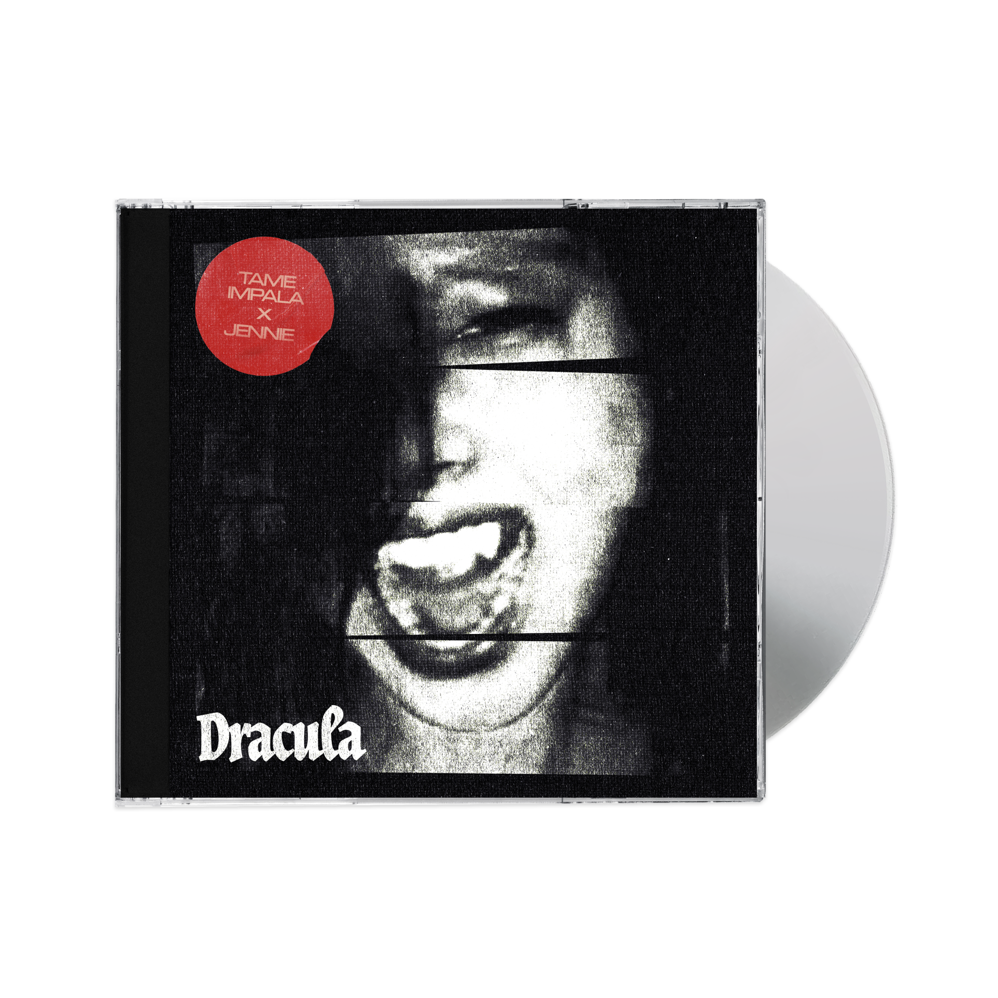 Tame Impala x Jennie 'Dracula' CD cover front.