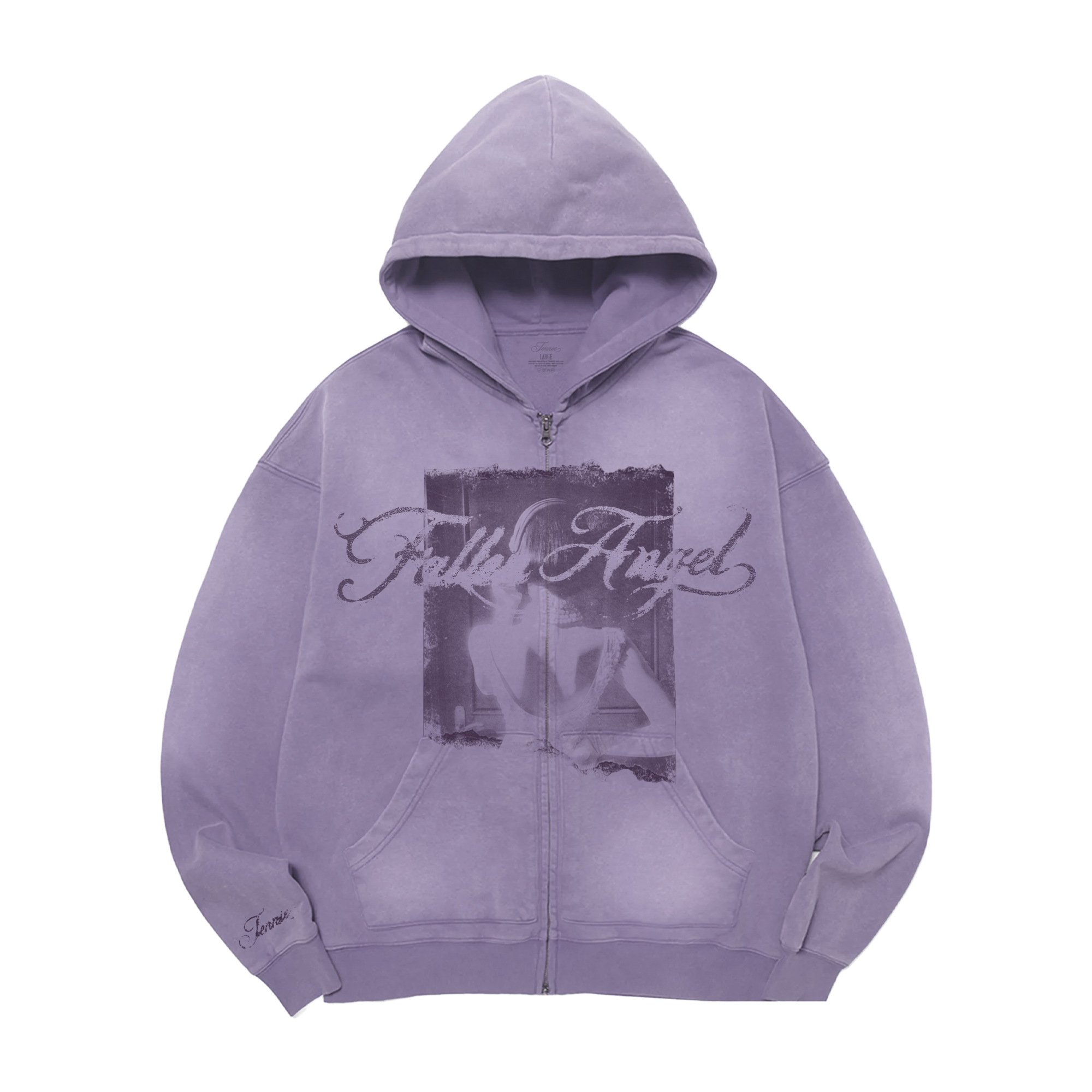 Fallen Angel Lavender Zip Hoodie