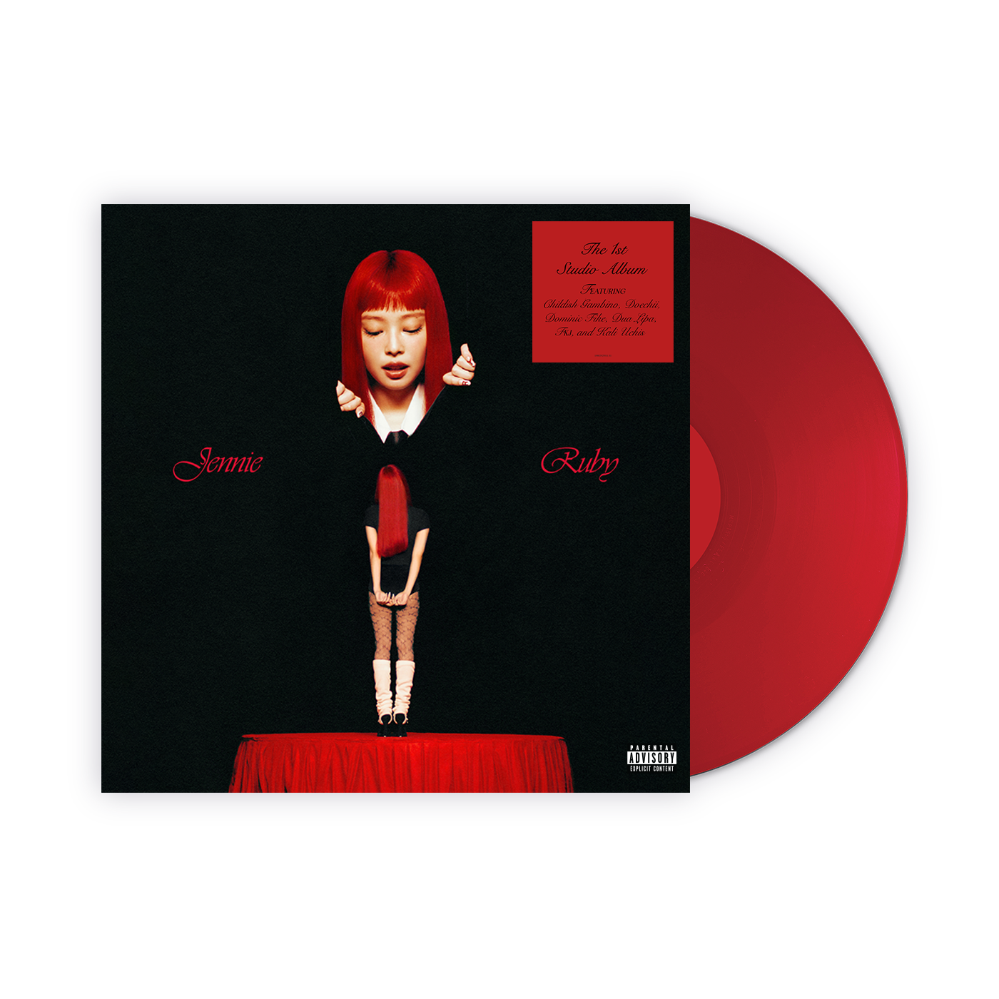 Front image of Jennie - Ruby: Apple red Vinyl LP